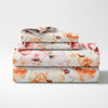 300 TC Satin Royale Bedsheet Seraphine Blossom, Multicolor