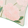 Rose Bower Embroidered Cushion Cover Pack of 1, Pink