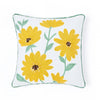Canopy Gold Embroidered Cushion Cover Pack of 1, Mustard