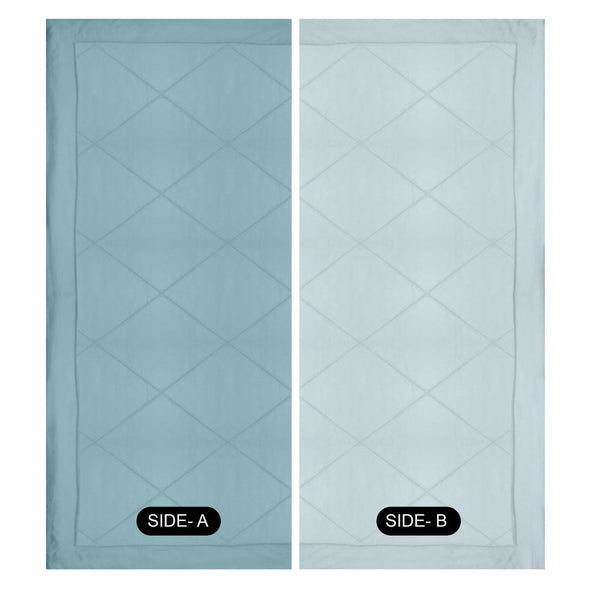 Comfy Flip Solid Reversible Comforter, Sky & Denim