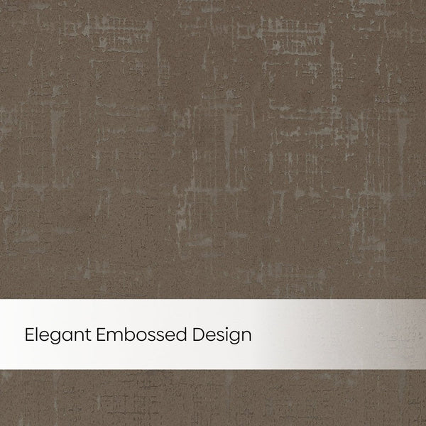 Blackout Solid With Embossed Design Earthveil Pack Of 2 Curtain, Metal Grey