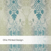 Blackout Panel Digital Printed Pack Of 2 Curtain, Turquoise