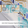 Blackout Digital Printed Pack Of 2 Curtain Atelier Grid, Multicolor