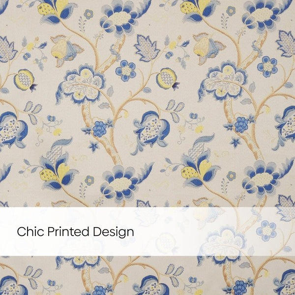 Blackout Digital Printed Pack Of 2 Curtain, Blue
