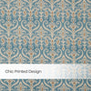 Blackout Digital Printed Pack Of 2 Curtain Cerulean Court, Blue