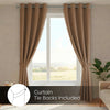 Blackout Solid Essential Drape Pack Of 2 Curtain, Taupe