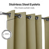 Blackout Solid Essential Drape Pack Of 2 Curtain, Pista Green
