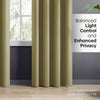 Blackout Solid Essential Drape Pack Of 2 Curtain, Pista Green