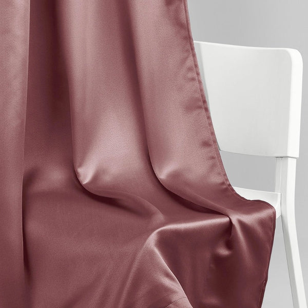 Blackout Solid Essential Drape Pack Of 2 Curtain, Rose