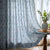 Cotton Printed Curtain Blue Spruce Trellis, Teal