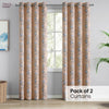 Cotton Printed Curtain Singing Rose, Blue