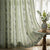 Cotton Printed Curtain Vintage Posy, Sage Green