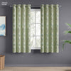 Cotton Printed Curtain Vintage Posy, Sage Green
