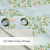 Cotton Printed Pack Of 2 Curtain Spring Harmony, Blue