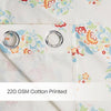 Cotton Printed Pack Of 2 Curtain Whispering Songbird, Multicolor