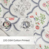 Cotton Printed Pack Of 2Curtain Classic Trellis, Multicolor