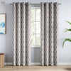 Cotton Printed Pack Of 2 Curtain Terracotta Trellis ,Multicolor