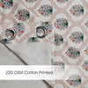 Cotton Printed Pack Of 2 Curtain Terracotta Trellis ,Multicolor