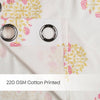 Cotton Printed Pack Of 2 Curtain Serene Rosalia Pink