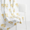 Cotton Printed Pack Of 2 Curtain Curtain Soleil Botanique Yellow