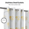 Cotton Printed Pack Of 2 Curtain Curtain Soleil Botanique Yellow