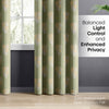Cotton Printed Pack Of 2 Curtain Curtain Soleil Botanique Sage