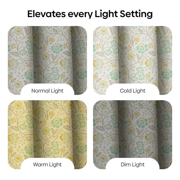 Cotton Printed Pack Of 2 Curtain Rosaline Multicolor