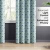Cotton Printed Pack Of 2 Curtain Rosette Blue