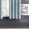 Cotton Printed Pack Of 2 Curtain Rosette Blue
