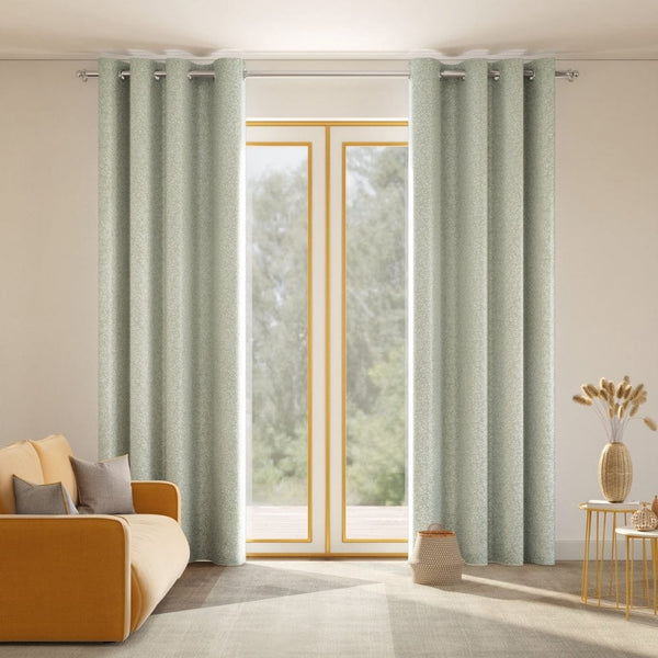 Willow Breeze Curtain Set, Frost Blue