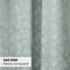 JacquardCurtains Verdant Bloom, Mint