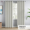 JacquardCurtains Silverleaf Harmony, Grey