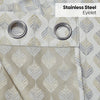JacquardCurtains Silverleaf Harmony, Grey