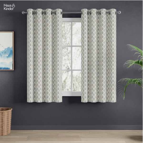JacquardCurtains Silverleaf Harmony, Grey