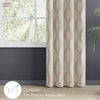 JacquardCurtain Stonevine Emboss, Stone