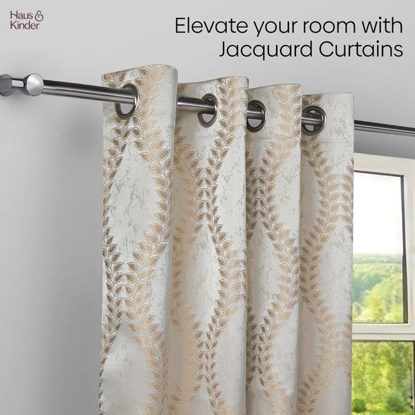JacquardCurtain Stonevine Emboss, Stone