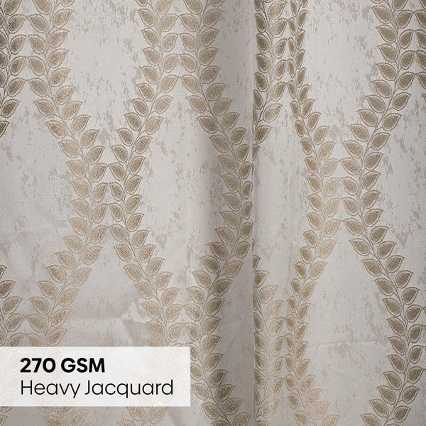 JacquardCurtain Stonevine Emboss, Stone