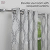 JacquardCurtain SliverGroove Emboss, Grey