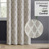 JacquardCurtain Stonehaven Damask, Stone