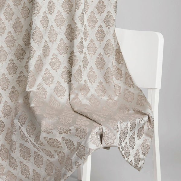 JacquardCurtain Stonehaven Damask, Stone