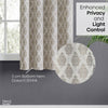 JacquardCurtain Stonehaven Damask, Stone