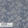 Vintage Bloom Cotton Printed Pack Of 1 Curtain, Grey
