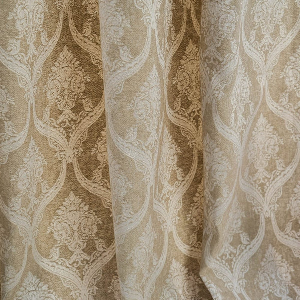 Ornate Symphony Curtain, Ivory