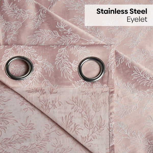 JacquardCurtains Whispering Willow, Pink