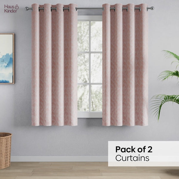 JacquardCurtains Whispering Willow, Pink