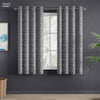 Jacquard Curtains Midnight Willow Steel, Grey