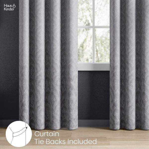 JacquardCurtains Slate Willow, Stone