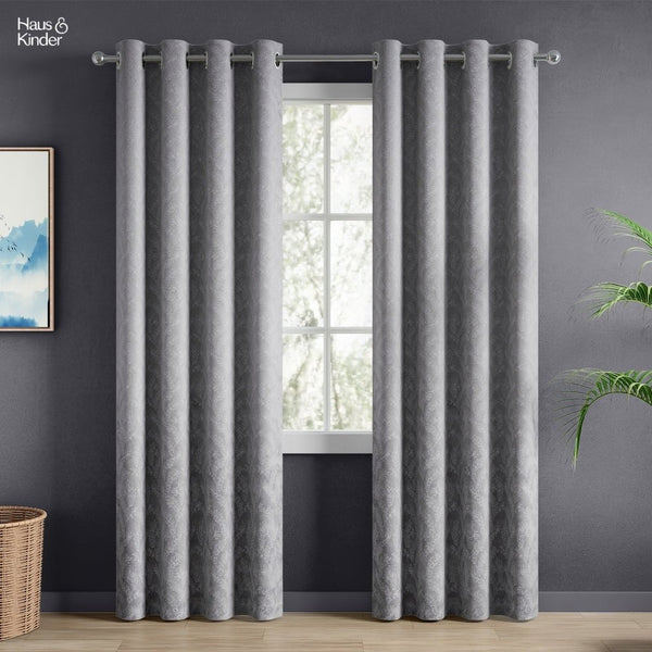 JacquardCurtains Slate Willow, Stone