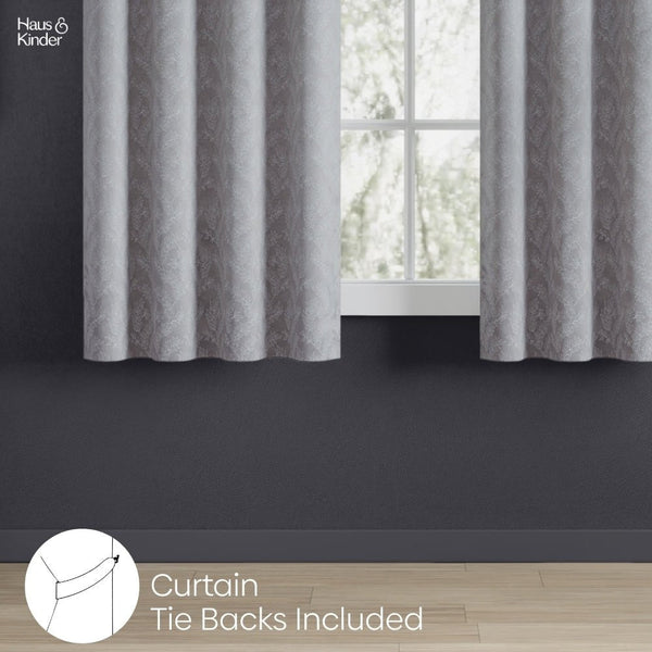 JacquardCurtains Slate Willow, Stone