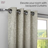 Poly Cotton JacquardCurtains Frosted Garden, Pista